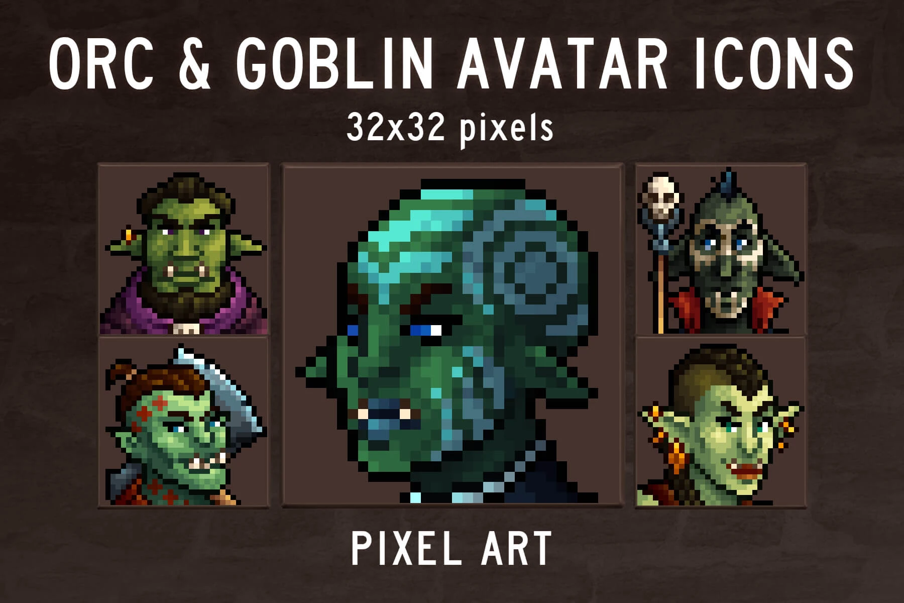 Free Goblins and Orcs Pixel Art Icon Pack: Tiny Monsters for Epic Indie Adventures