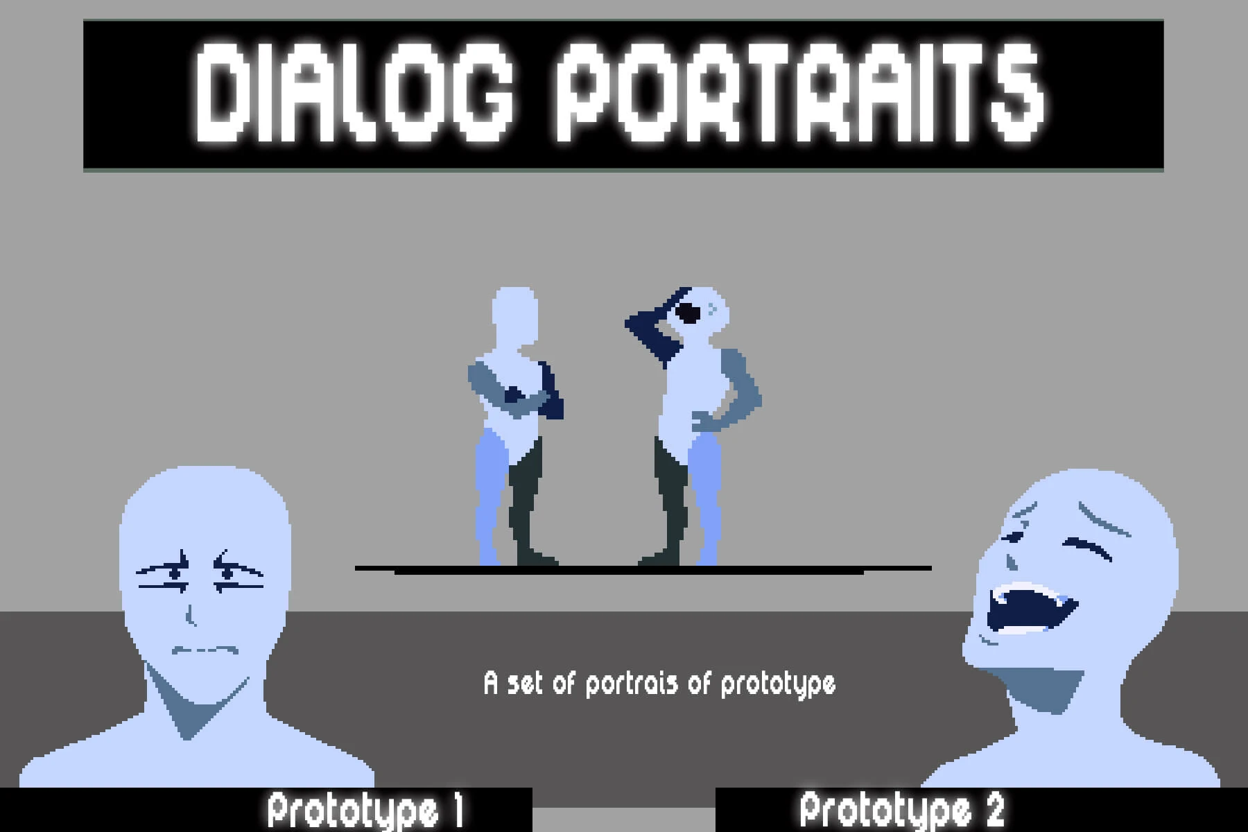 Free Prototype Dialogue Portraits for Pixel Games: Expressive Pixel Avatars for Indie Developers