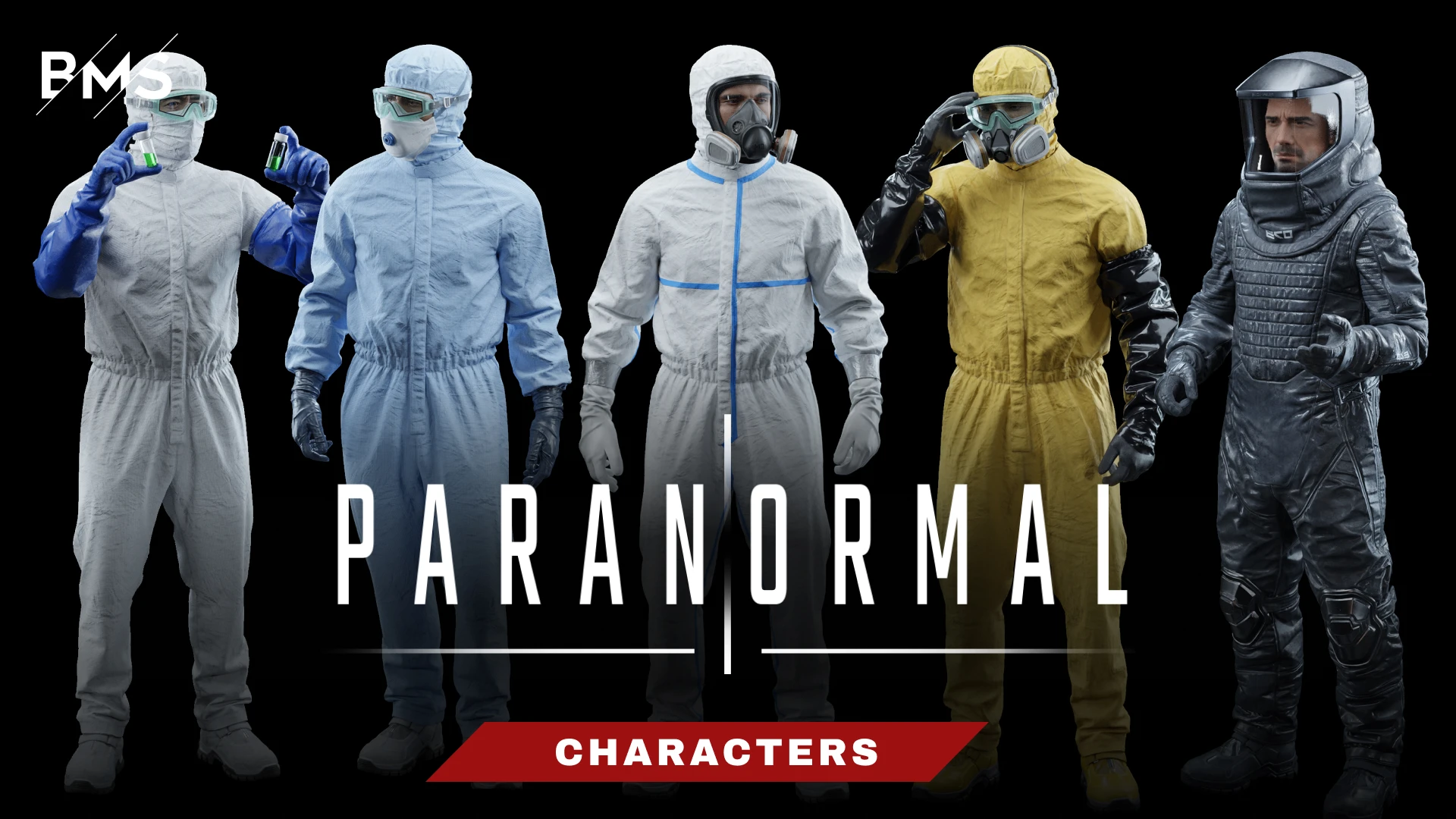 Paranormal - Modular Characters: Equip your crew for the unknown with customizable hazmat and sci-fi suits