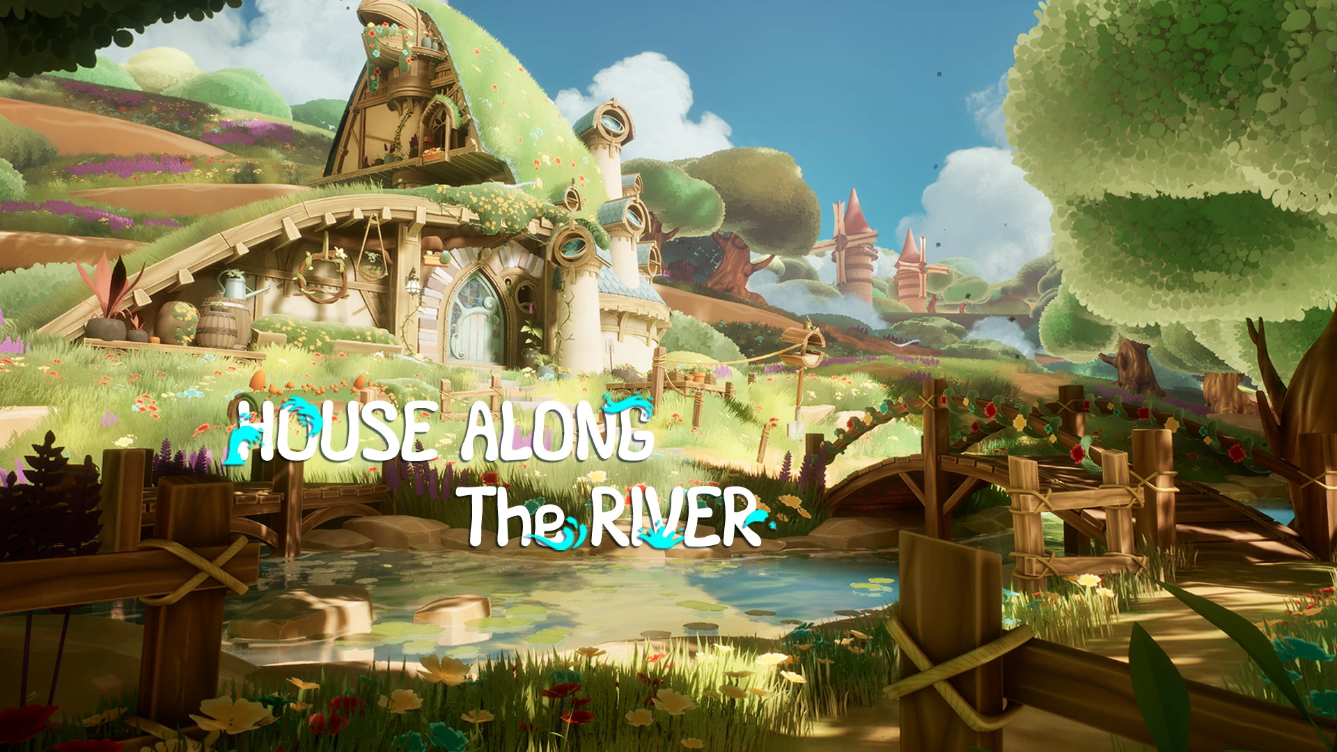 House Along the River ( House River Village Stylized Stylised Environment 3d ): Create Charming Stylized Riverside Worlds