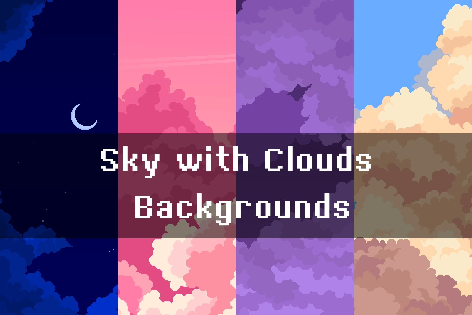 Free Seamless Pixel Art Cloudscape for Game Projects: Elevate Your Indie Worlds With Infinite Skies