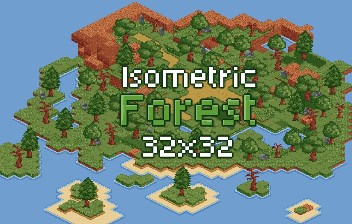 [FREE] Forest Isometric Pixel art: Charming Trees and Terrain for Your Virtual Worlds