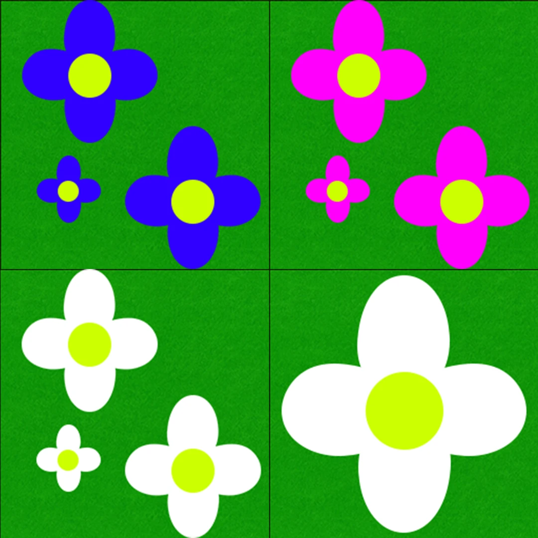 Flower Textures for low poly games: Vibrant Flora for Stylized 3D Worlds
