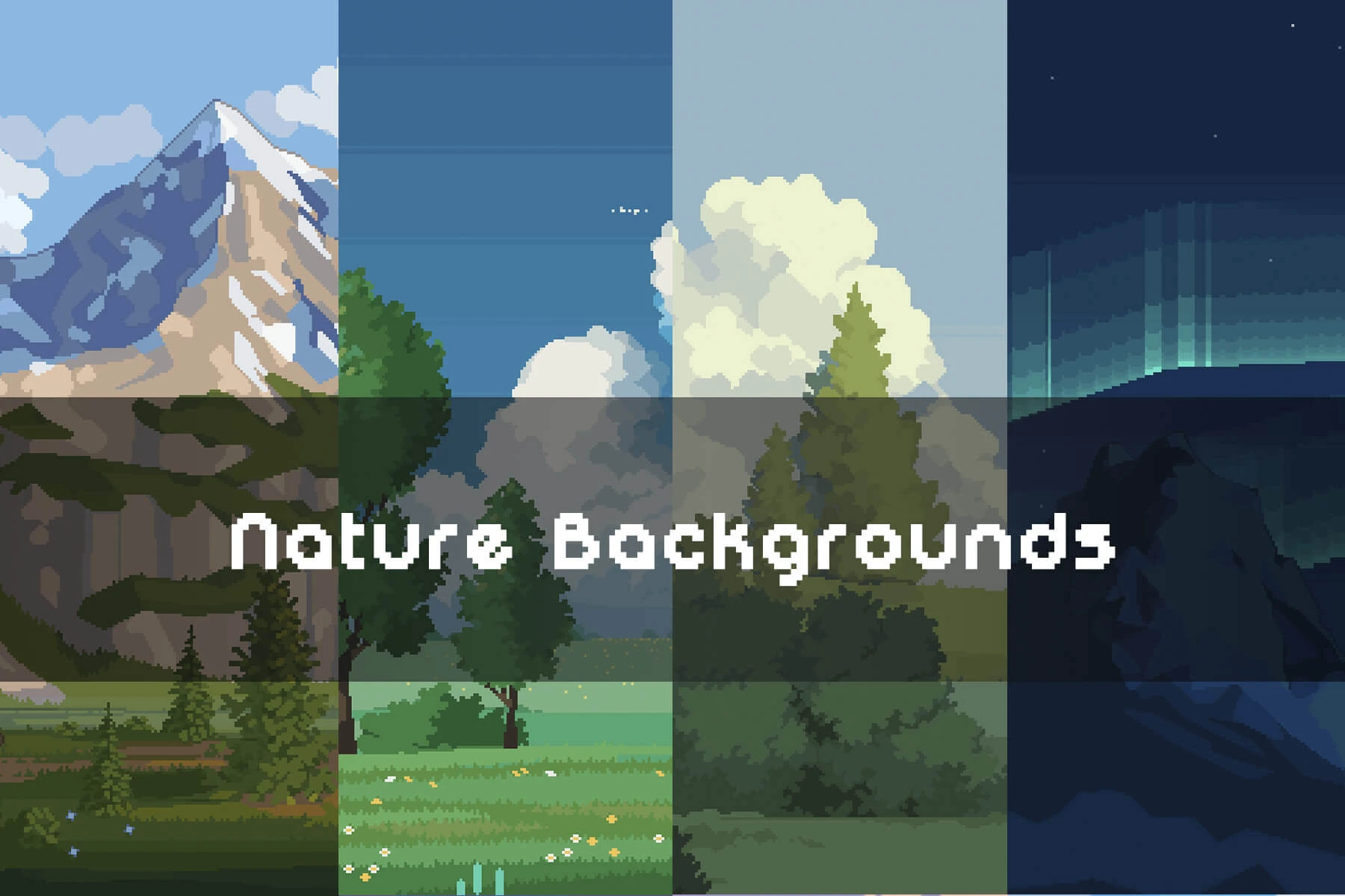 Free Nature Backgrounds Pixel Art Download: Lush Forests and Indie Vibes Await