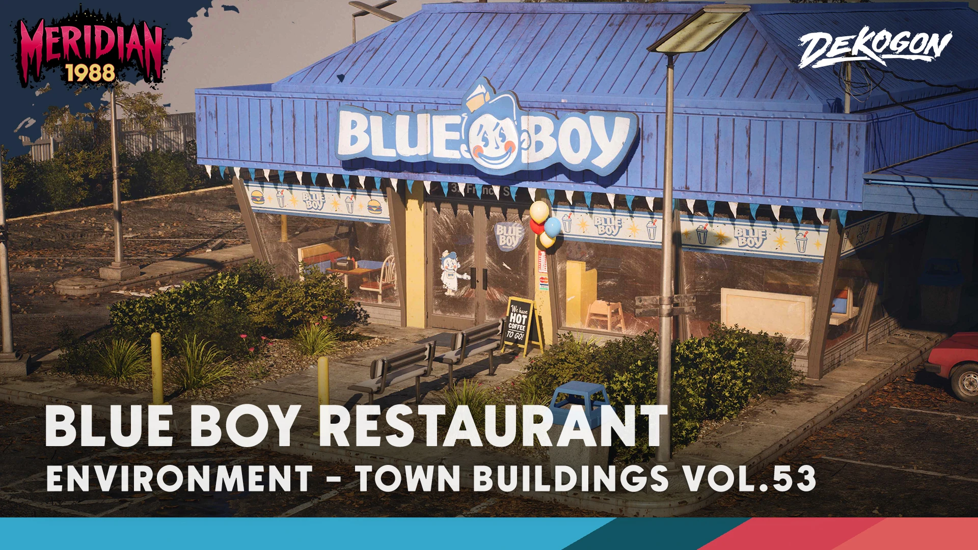 Meridian 1988: Blue Boy Restaurant - Modular Environment (VOL 53): Step inside a moody, story-rich 1980s coastal fast-food eatery