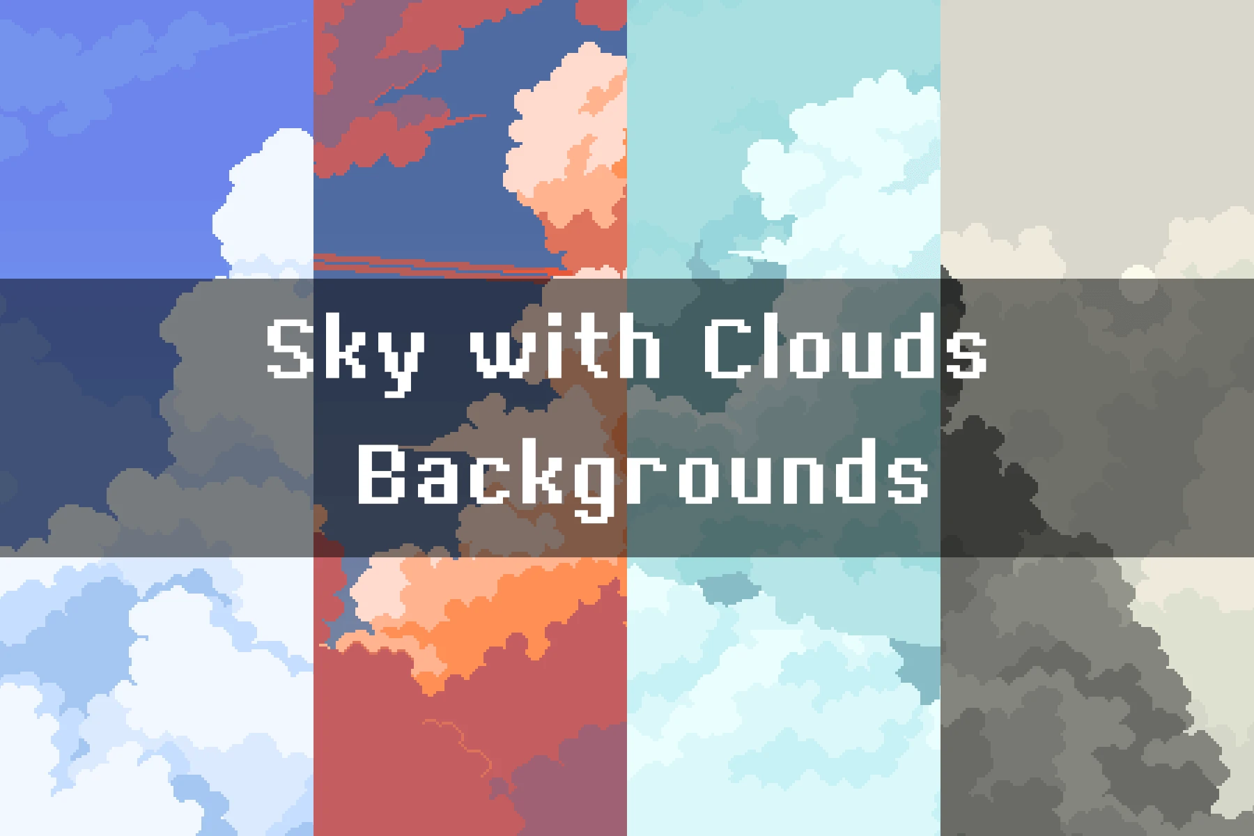 Free Pixel Sky with Parallax Clouds for 2D Games: Elevate Your Indie Worlds