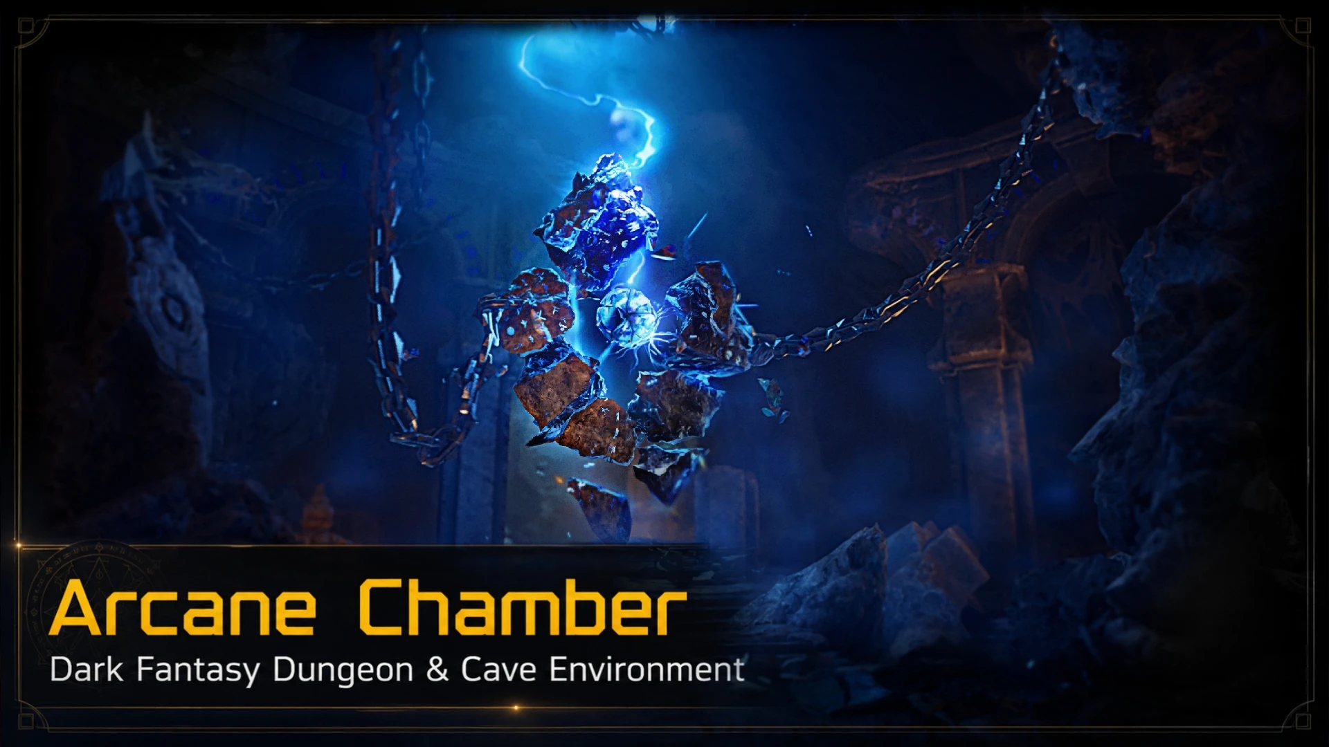 Arcane Chamber - Dark Fantasy Dungeon Ruins & Cave Environment: Build atmospheric dungeons with modular ruins and glowing runes
