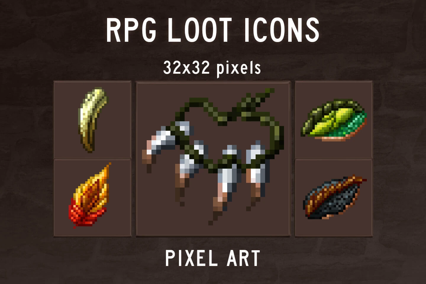 Free RPG Loot Icons Pixel Art: Retro 32x32 Treasures for Your Next Dungeon Crawl