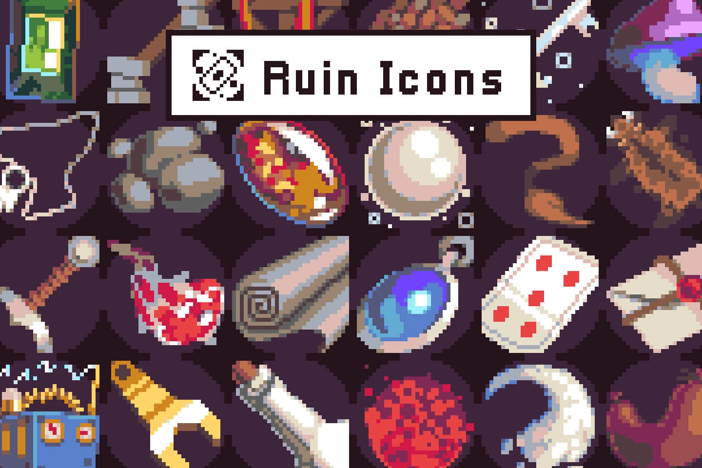 Free 40 loot Icons Pixel Art Download: Thirty-Two Retro Treasures for Your Medieval Platformer