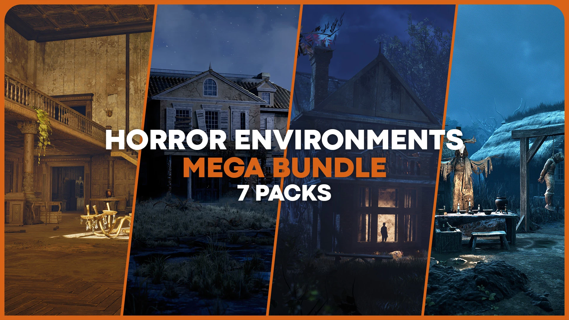 Horror Environments Mega Bundle: Seven Unique Worlds for Unreal Engine