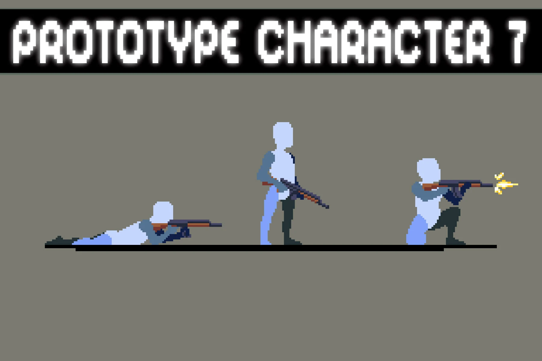 Free Pixel Prototype Character Sprites for Shooter: Retro Run-and-Gun Heroes Ready for Indie Action