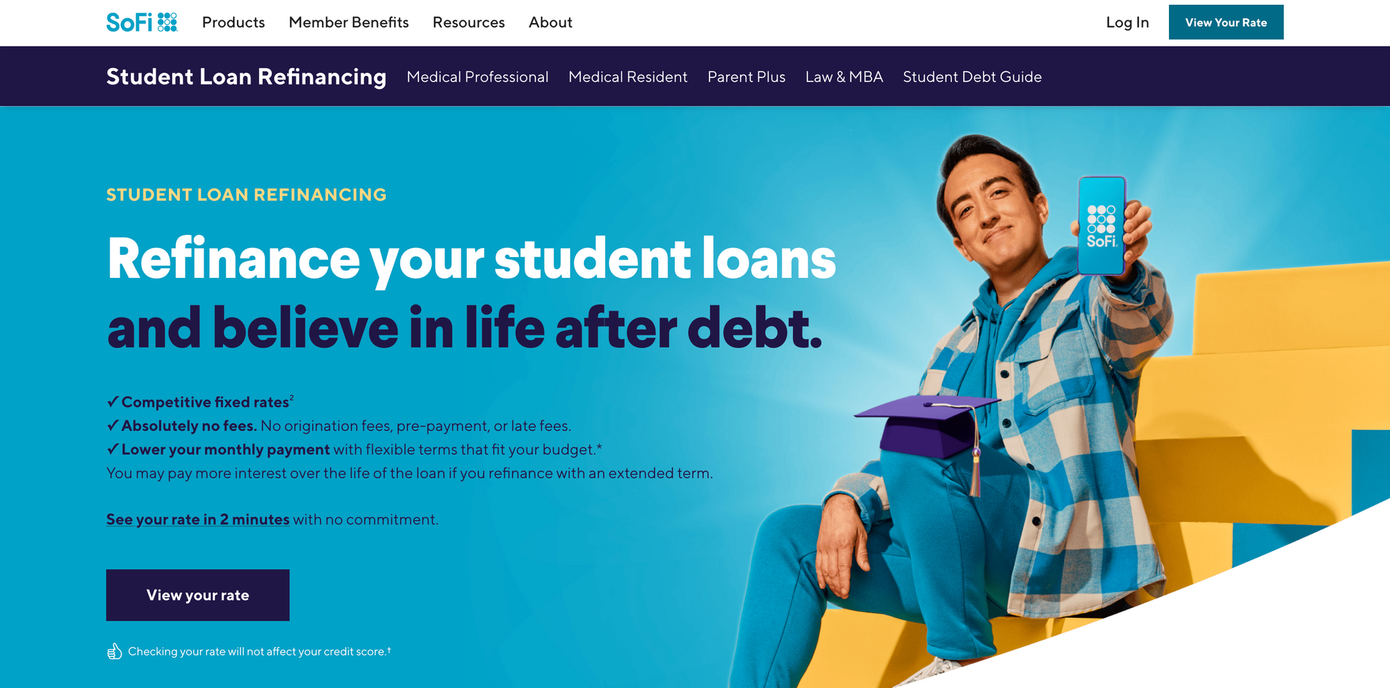 SoFi offers student loan refinancing products that are also a part of the instalment loans