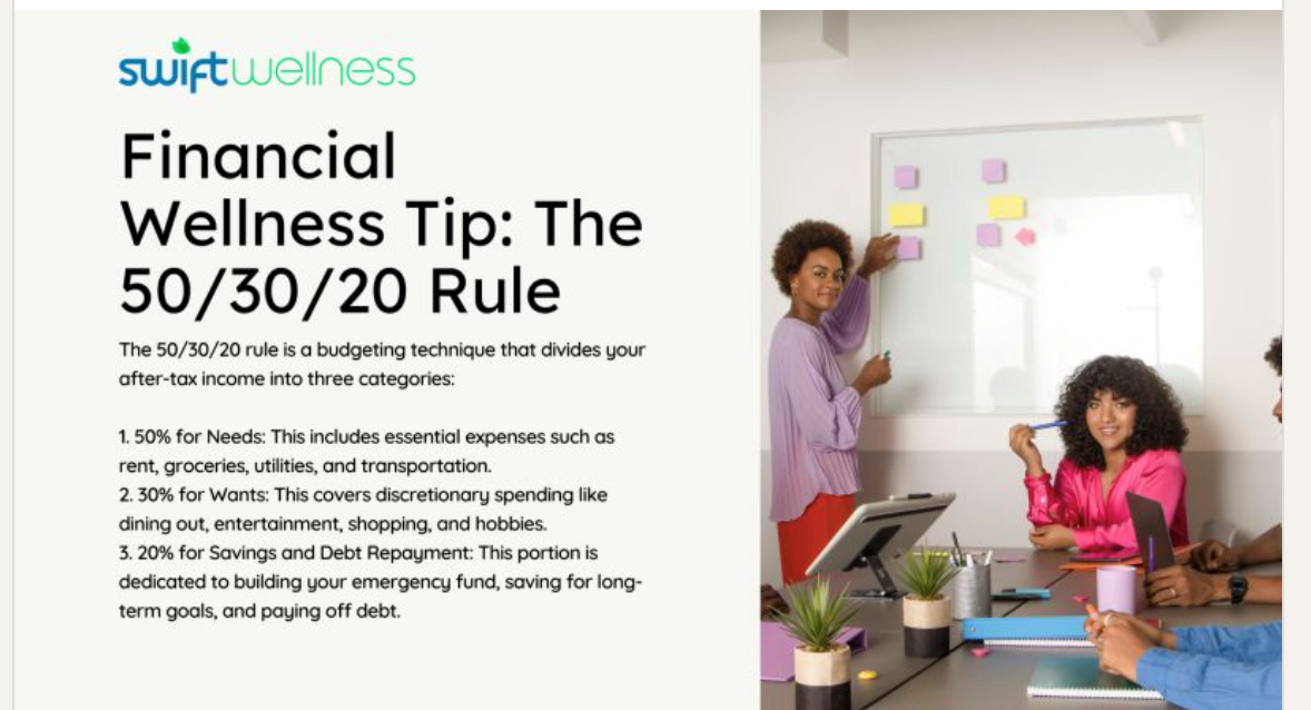How the Swift Wellness App Benefits Employees