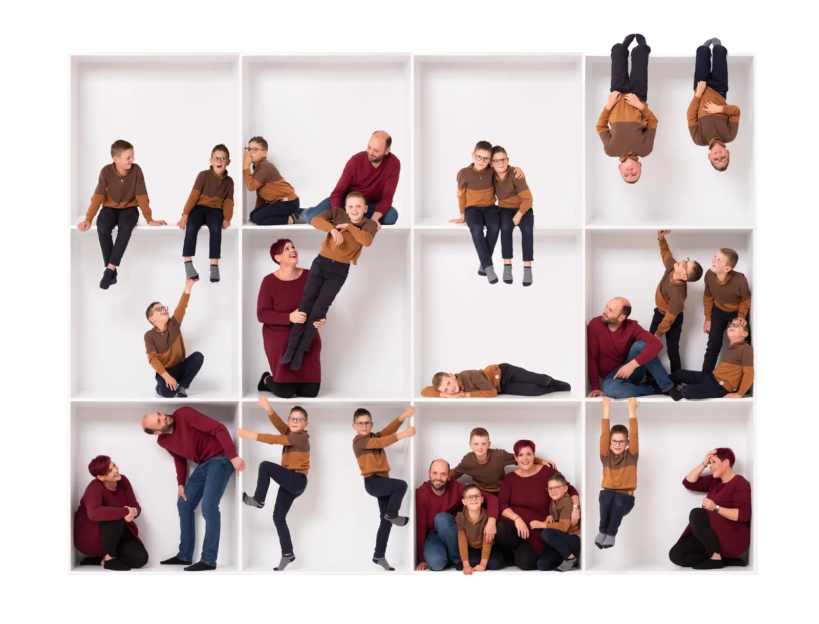 In-The-Box mit einer fünf Personen Familie.