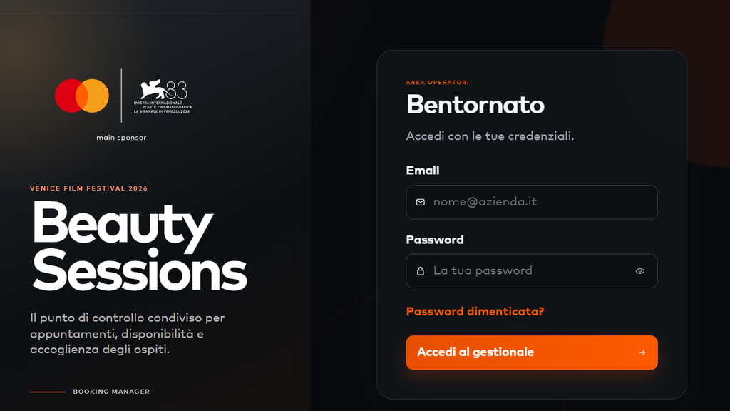 Beauty Sessions - Booking Manager