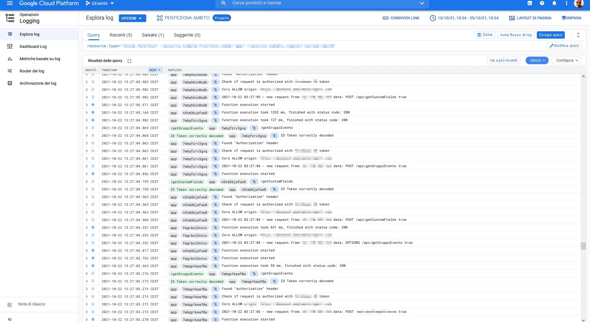 Google Cloud Logging