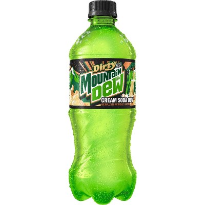 Mountain Dew Dirty Dew Zero Sugar Cream Soda - 20 fl oz Bottle