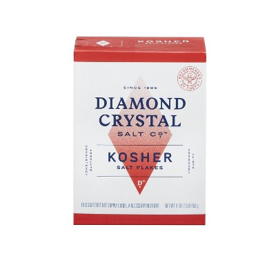 Diamond Crystal Salt Co. Salt Flakes - 16oz: Vegan, NSF Certified, Sugar-Free