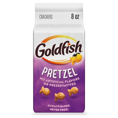 Goldfish Pretzel Crackers Snack Crackers - 8oz: No Artificial Preservatives, No Artificial Colors, No Artificial Flavors