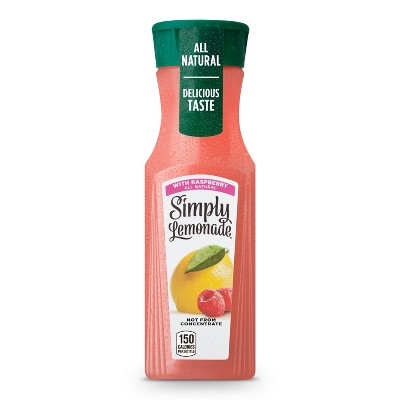 Simply Lemonade with Raspberry - 11.5oz: Low Sodium, No Artificial Flavors, No Pulp