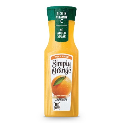Simply Orange Juice Original - 11.5oz: Low Sodium, No Artificial Flavors, No Pulp