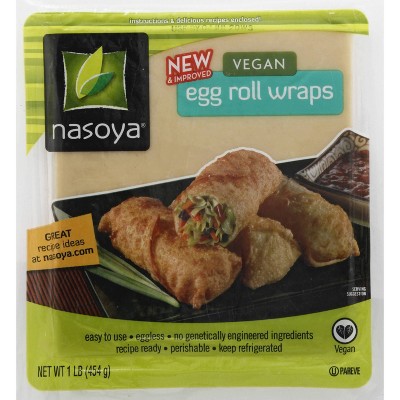 Nasoya Vegan Egg Roll Wraps - 16oz: No Preservatives, 0 Grams Saturated Fat