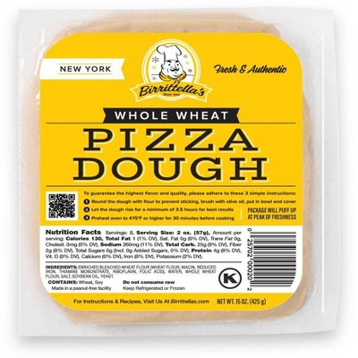 Birrittella's Wheat Pizza Dough – 15oz