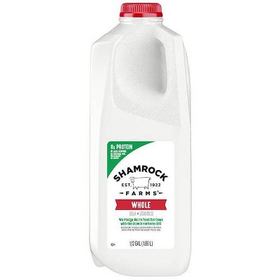 Shamrock Farms Vitamin D Milk - 0.5gal: Whole, Unflavored