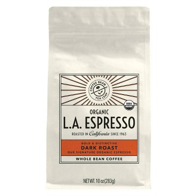 The Coffee Bean & Tea Leaf L.A. Espresso Organic Dark Roast Whole Bean Coffee - 10oz