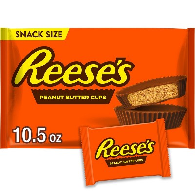 Reese's Milk Chocolate Peanut Butter Cups Snack Size Candy - 10.5oz