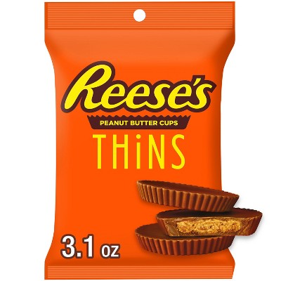 Reese's Thins Milk Chocolate Peanut Butter Cups Candy - 3.1oz