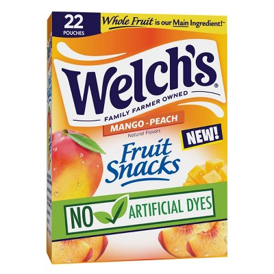 Welch's Fruit Snacks Mango Peach - 17.6oz/22ct