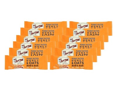 Bob's Red Mill Peanut Butter Honey & Oats Bars Gluten-Free - 12 bars, 1.76 oz