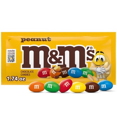 M&M's Peanut Single Chocolate Candy - 1.74oz