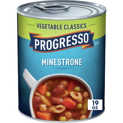 Progresso Vegetable Classics Minestrone Soup - 19oz: Low Fat, Cholesterol Free