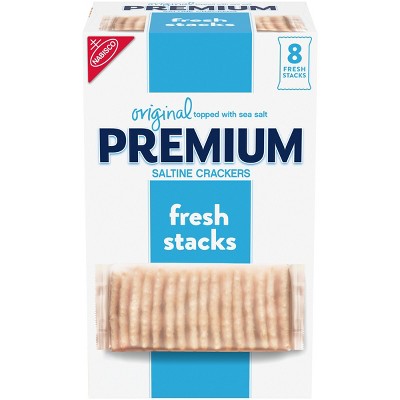 Premium Stacks Original Saltine Crackers Travel Snacks - 13.6oz