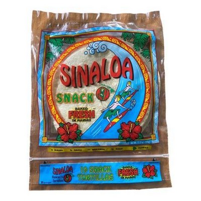 Sinaloa Hawaii Wraps Snack Flour Tortillas - 11.5oz/8ct
