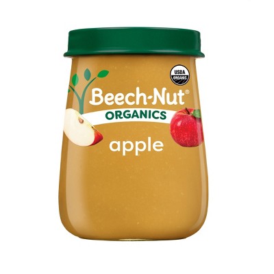 Beech-Nut Non-GMO Organics Apples Baby Food Jar - 4oz: 4+ Months, First Stage, Pureed, Ready to Eat
