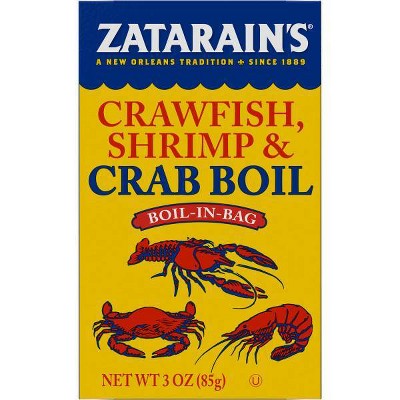 Zatarain's Crawfish Shrimp and Crab Boil Seasoning - 3oz: Mustard Seed