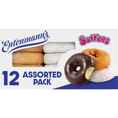 Entenmann's Soft'ees Assorted with Frosted Donuts - 18.5oz/12ct