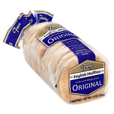 Franz Vegan Original English Muffins - 13oz/6ct: Whole Grain