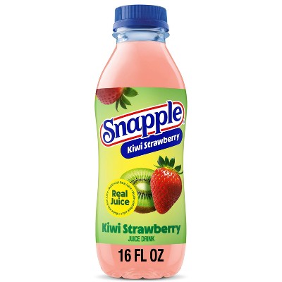 Snapple Kiwi Strawberry Juice Drink - 16 fl oz Bottle: Non-Caffeinated, Gluten-Free