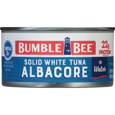 Bumble Bee Solid White Albacore Tuna in Water - 12oz: Wild Caught, Gluten-Free