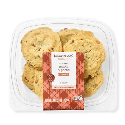 Gluten Free Maple Pecan Cookies - 7.4oz/6ct - Favorite Day™