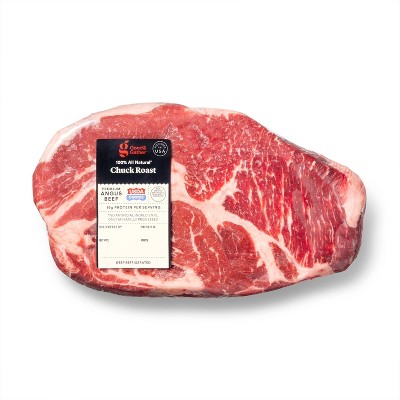 Fresh USDA Choice Angus Beef Boneless Chuck Roast - 1.59-4.10 lbs - price per lb - Good & Gather™