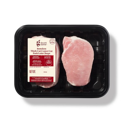 Fresh Boneless Thick Cut Pork Chop - price per lb - Good & Gather™