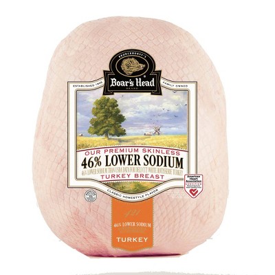 Boar’s Head 46% Lower Sodium Turkey - 7lbs - priced per lb