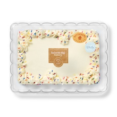 188; Sheet Buttercreme Vanilla Cake - 4lbs - Favorite Day