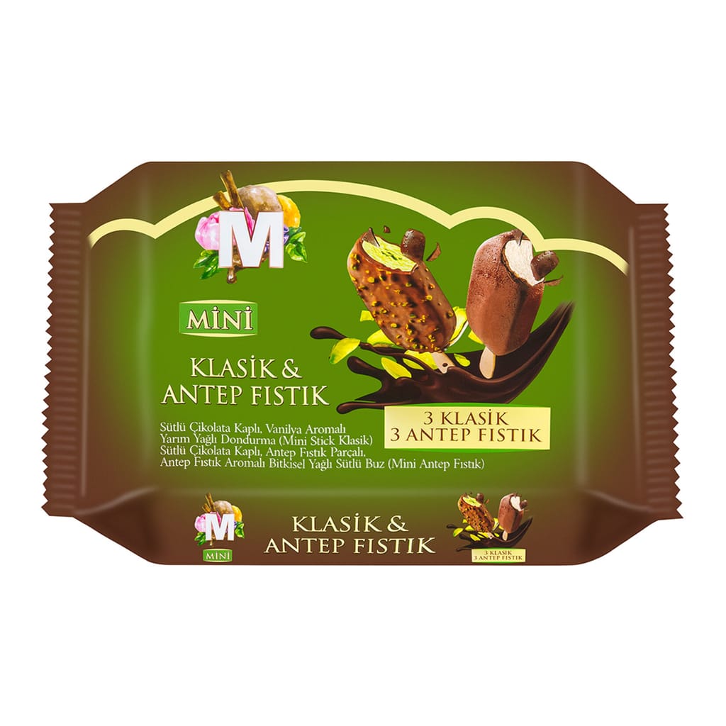 Migros Stick Antep Fıstık & Klasik 6'lı 360 Ml
