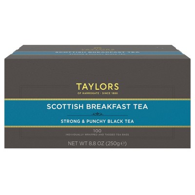 Taylors of Harrogate Scottish Breakfast- 100ct: Caffeinated, Malt Flavor